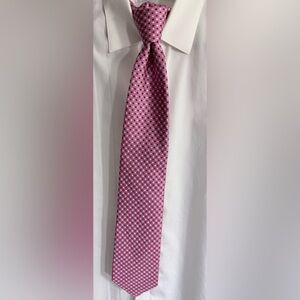Jos. A. Bank Pink and Blue Patterned Silk Tie
